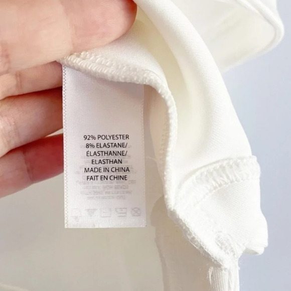 Pink Tartan Cream Jeweled V neck Trumpet Sleeve  Neoprene Swing Dress - Picture 5 of 10